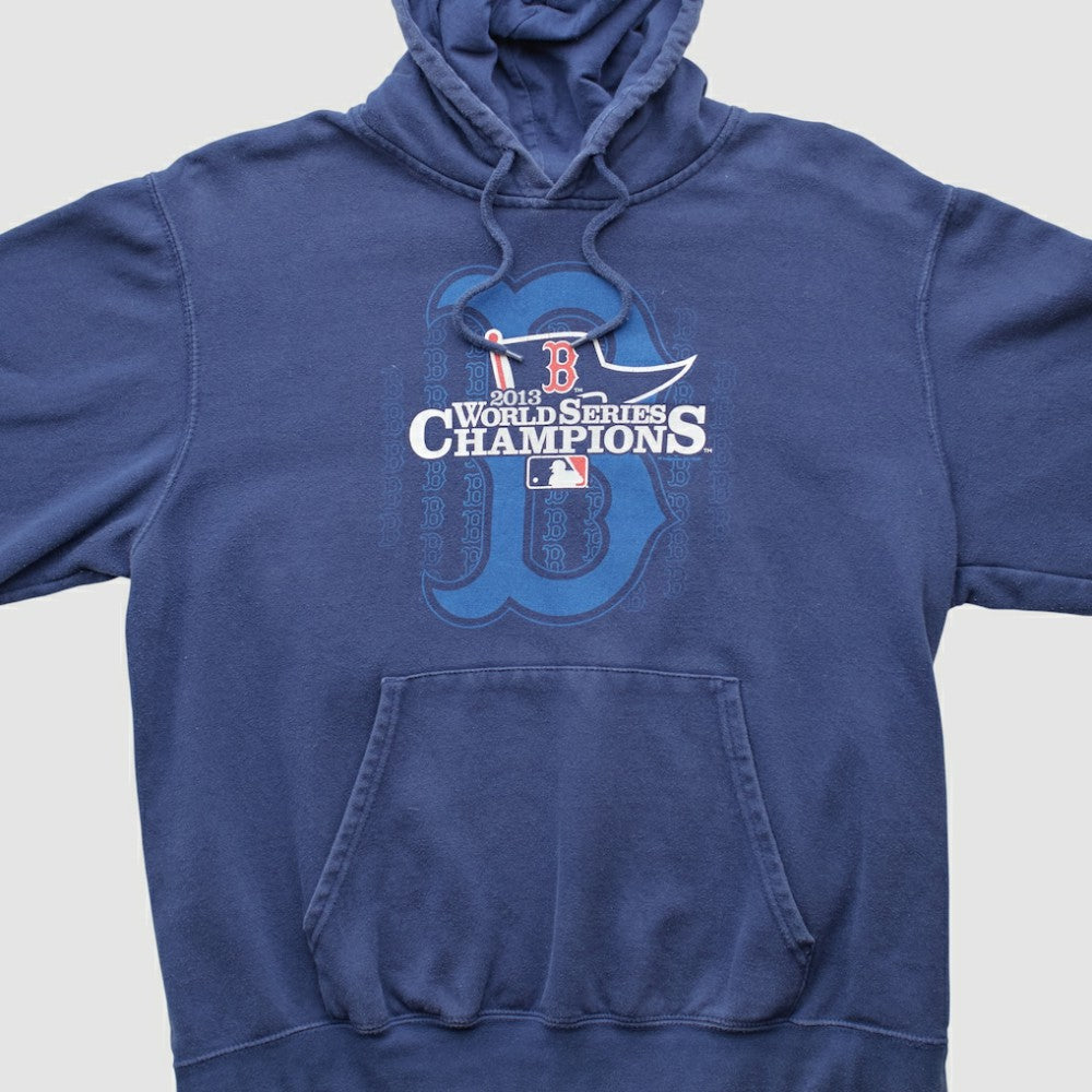 World Series Genuine Merchandise 2013 Hooded Pullover Sweatshirt - Navy - Vintage Pullover