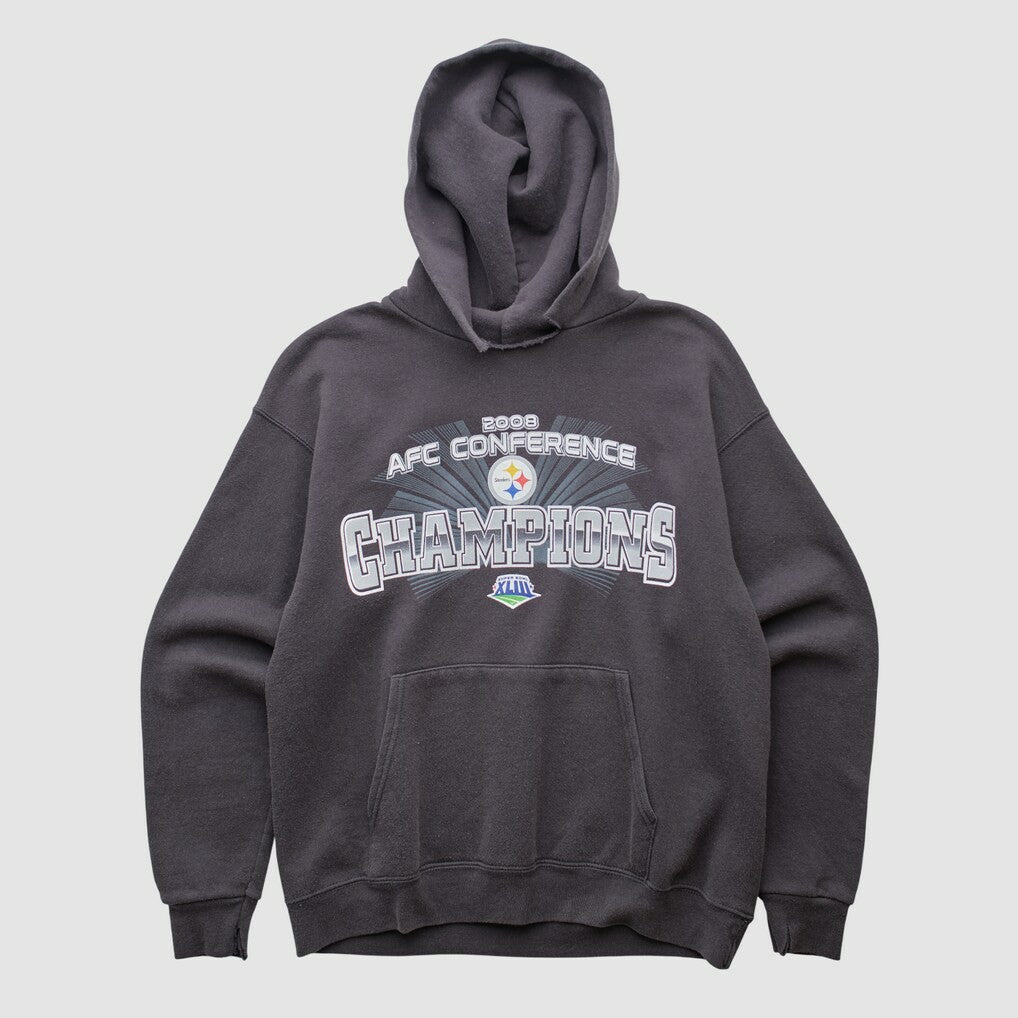 Pittsburgh Steelers NFL 2008 Hooded Pullover Sweatshirt - Black Pullover