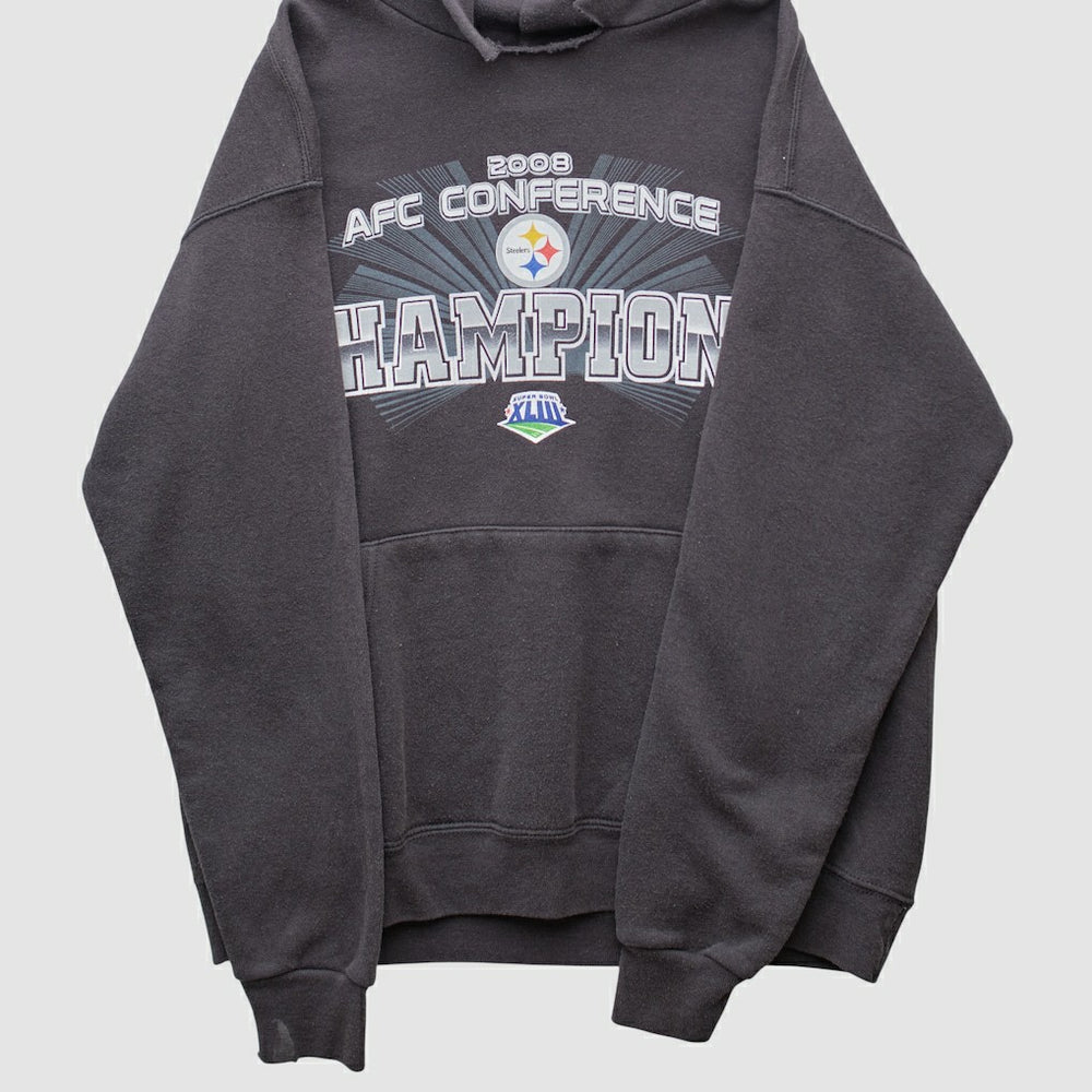 Pittsburgh Steelers NFL 2008 Hooded Pullover Sweatshirt - Black Pullover