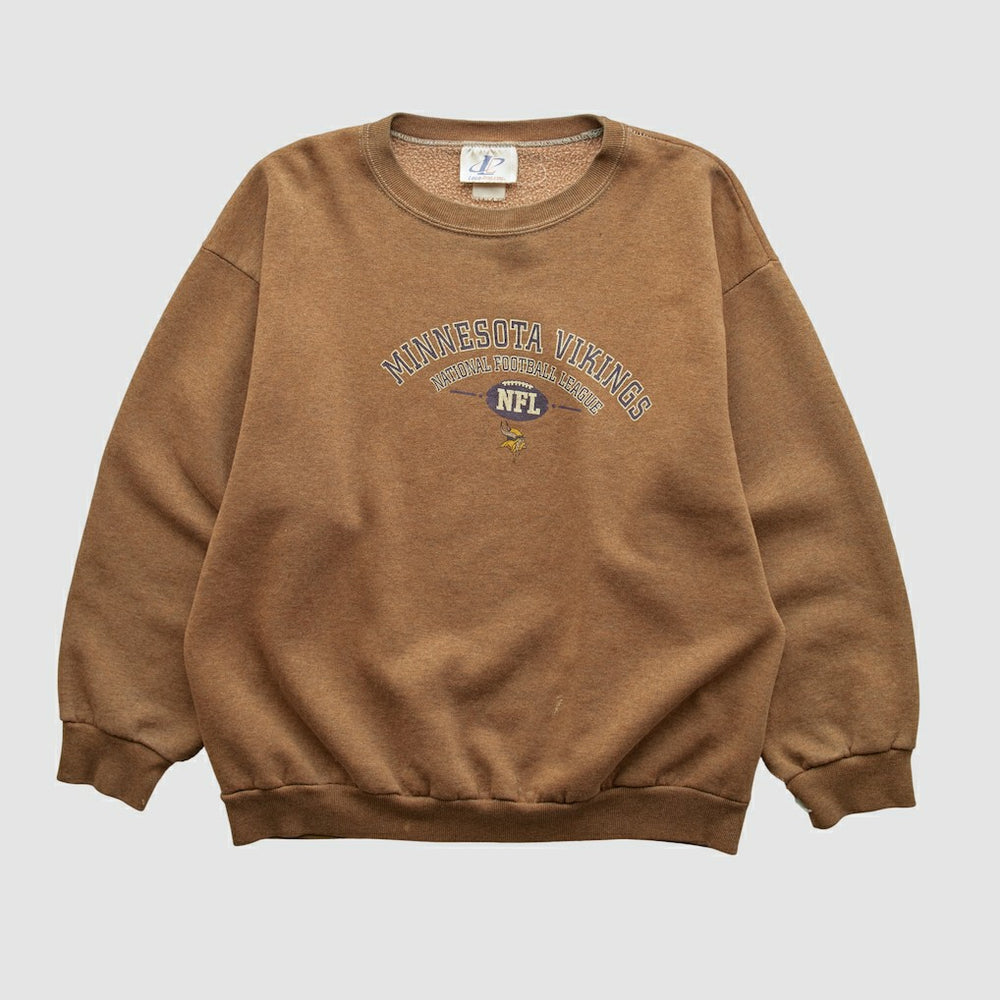 Minnesota Vikings Logo Athletic 2000s Pullover Sweatshirt - Clay Pullover