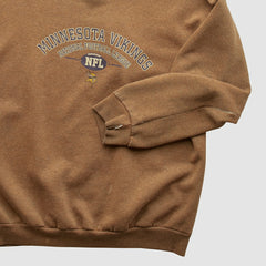 Minnesota Vikings Logo Athletic 2000s Pullover Sweatshirt - Clay Pullover