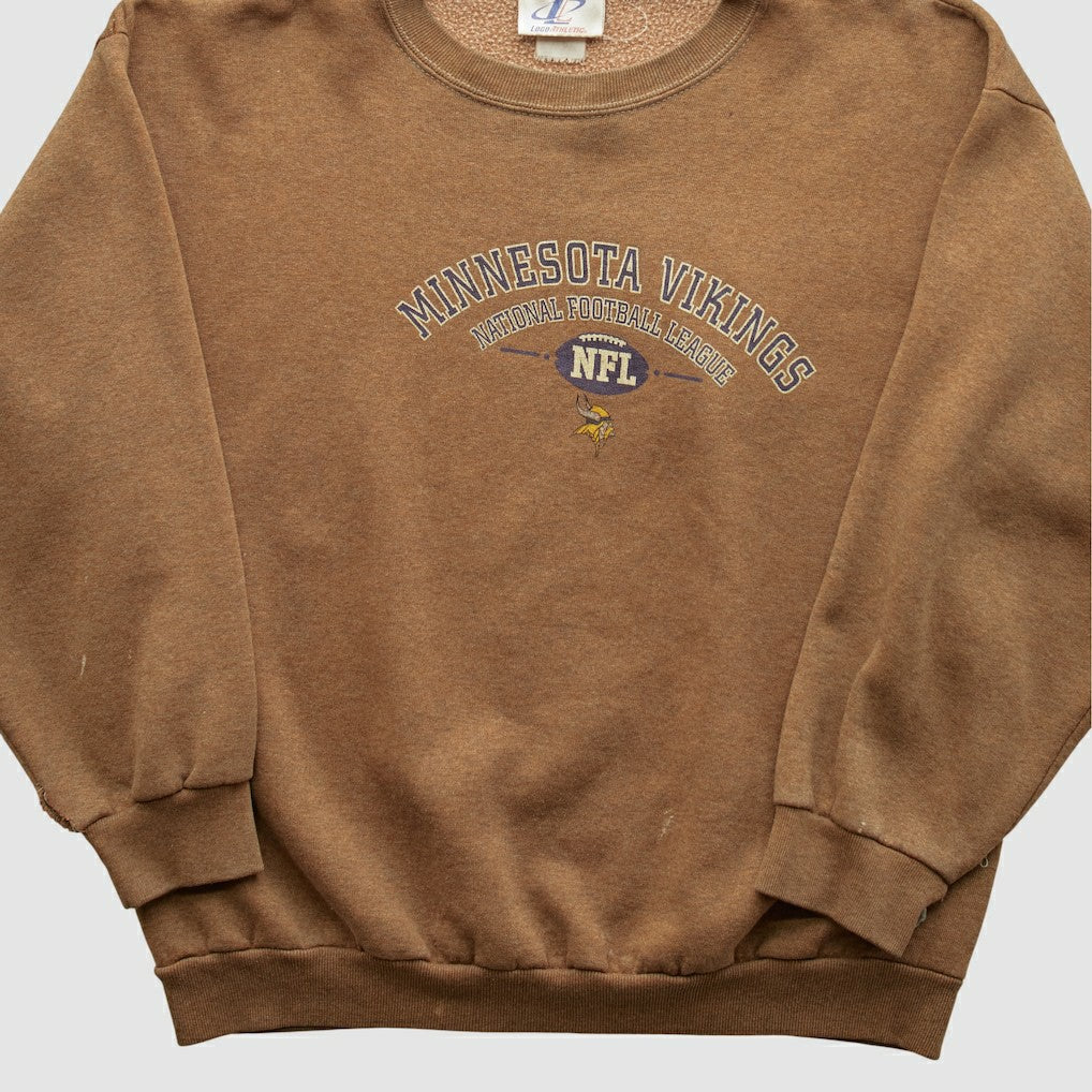 Minnesota Vikings Logo Athletic 2000s Pullover Sweatshirt - Clay Pullover