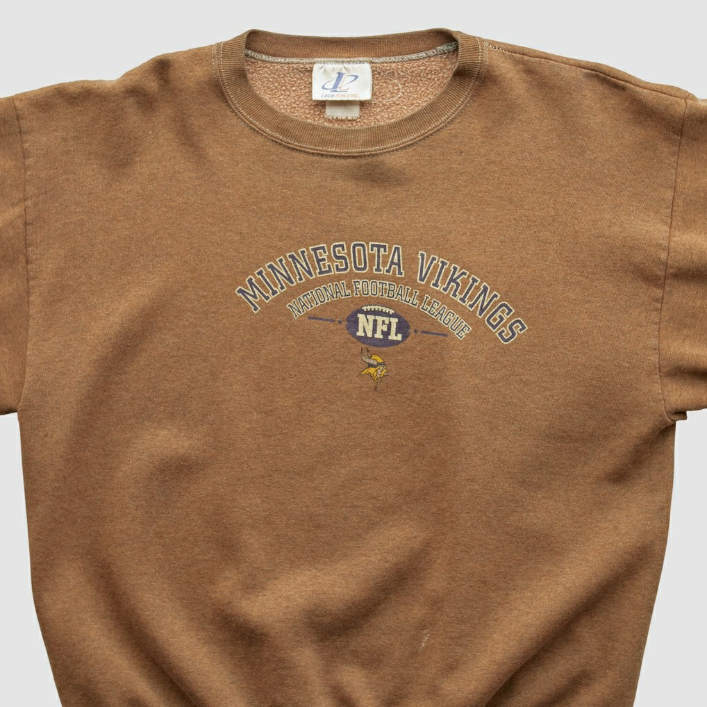 Minnesota Vikings Logo Athletic 2000s Pullover Sweatshirt - Clay Pullover