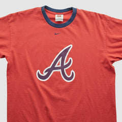 Atlanta Braves Nike 2000s T-shirt - Red - Vintage T-shirts