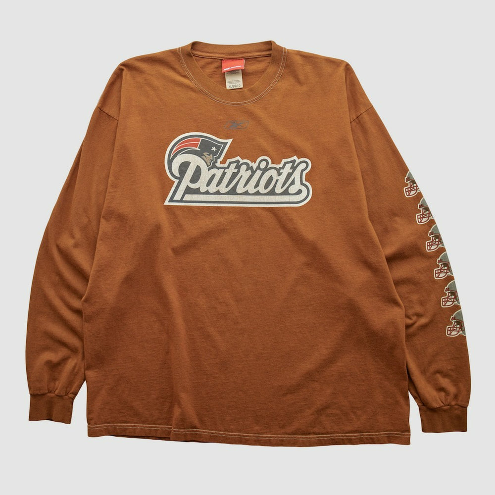 New England Patriots Reebok 2000s Long Sleeve T-shirt - Clay T-shirts