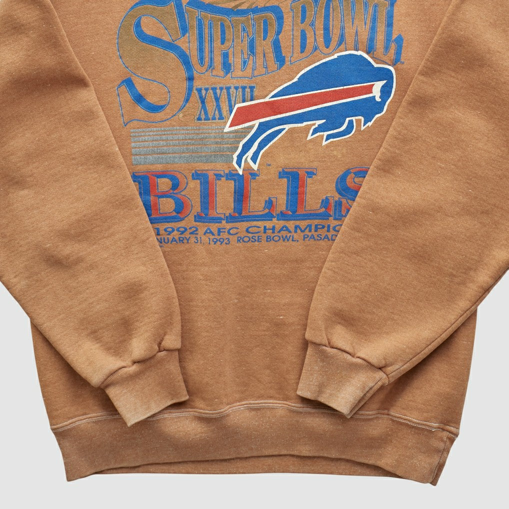 Super Bowl XXVII Trench 1992 Pullover Sweatshirt - Clay Pullover