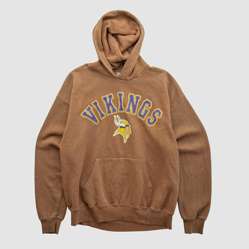 Minnesota Vikings Lee Apparel 2000s Hooded Pullover Sweatshirt - Clay Pullover