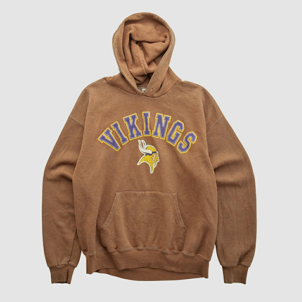 Minnesota Vikings Lee Apparel 2000s Hooded Pullover Sweatshirt - Clay Pullover