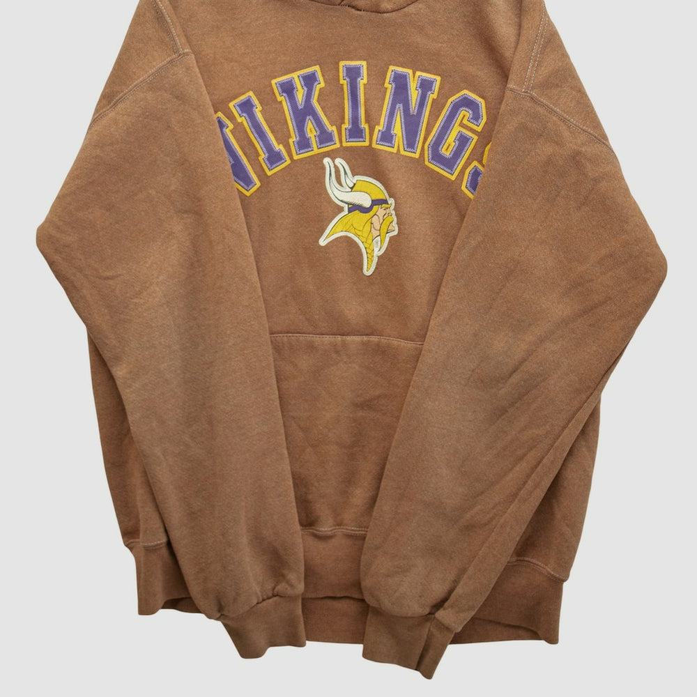 Minnesota Vikings Lee Apparel 2000s Hooded Pullover Sweatshirt - Clay Pullover