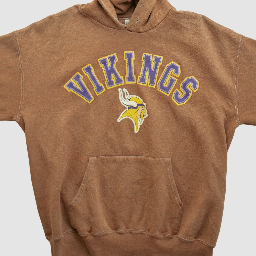 Minnesota Vikings Lee Apparel 2000s Hooded Pullover Sweatshirt - Clay Pullover