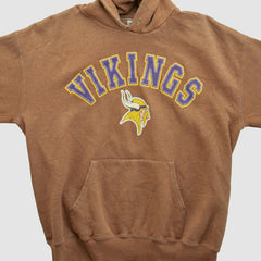 Minnesota Vikings Lee Apparel 2000s Hooded Pullover Sweatshirt - Clay Pullover
