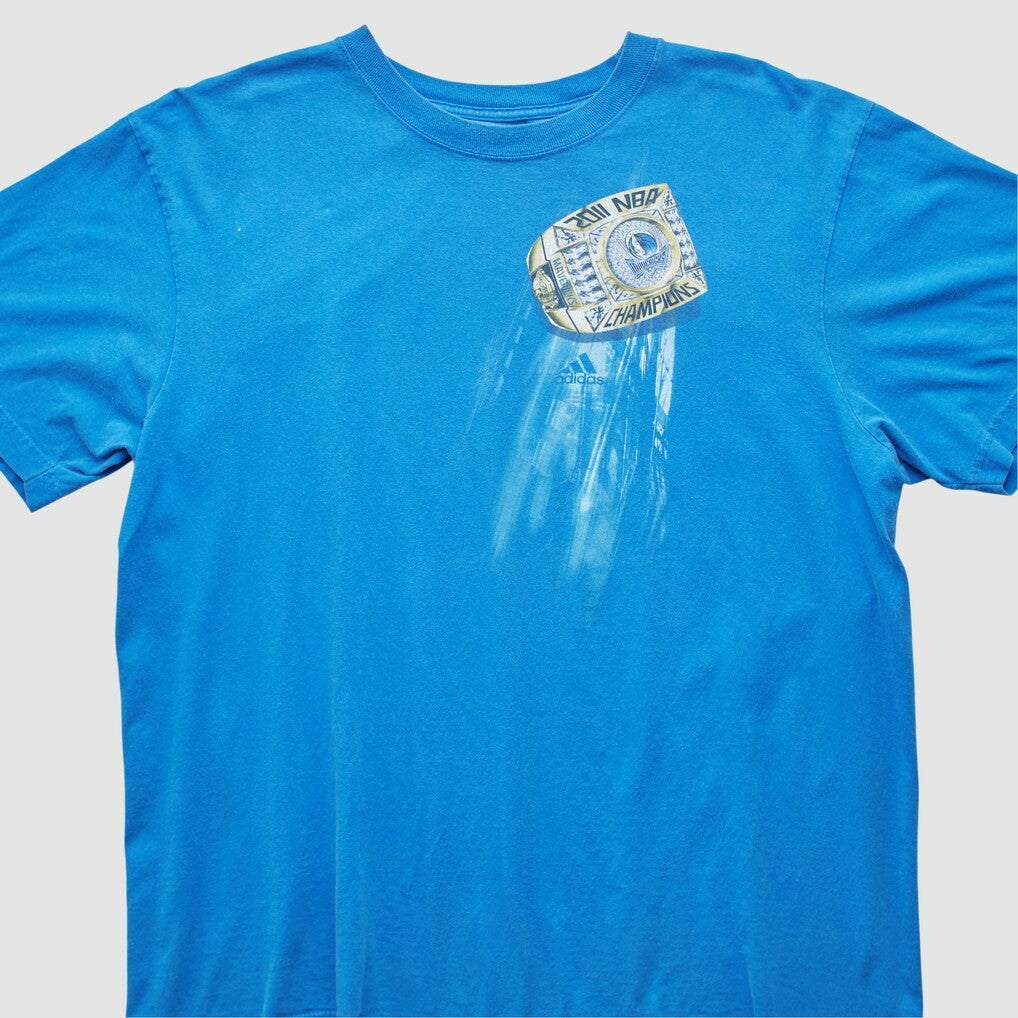 Dallas Mavericks 2011 T-shirt Blue Vintage - Adidas