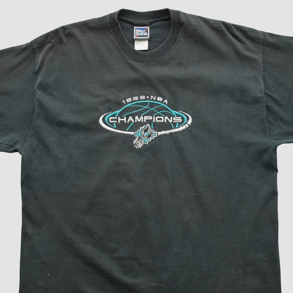 San Antonio Spurs Pro Player 1999 T-shirt Black Vintage - Vintage