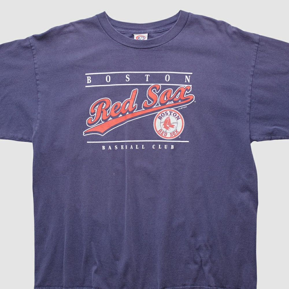 Boston Red Sox True Fan 2004 Long Sleeve T-shirt - Navy - Vintage T-shirts