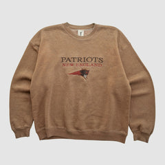 New England Patriots Jostens 90s Pullover Sweatshirt - Clay Pullover