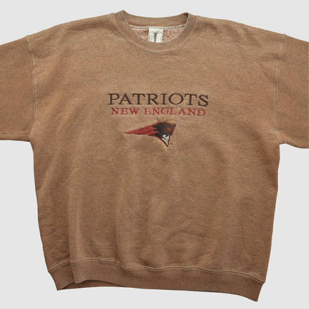 New England Patriots Jostens 90s Pullover Sweatshirt - Clay Pullover