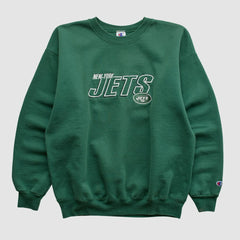 New York Jets Champion 2000s Pullover Sweatshirt - Green Pullover