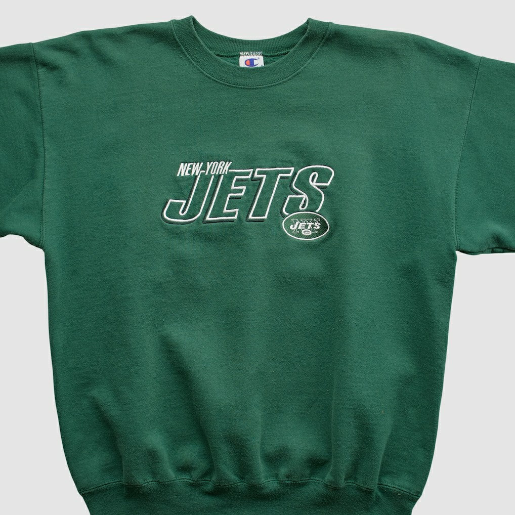New York Jets Champion 2000s Pullover Sweatshirt - Green Pullover