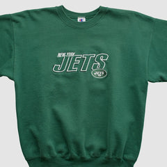 New York Jets Champion 2000s Pullover Sweatshirt - Green Pullover
