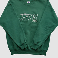 New York Jets Champion 2000s Pullover Sweatshirt - Green Pullover