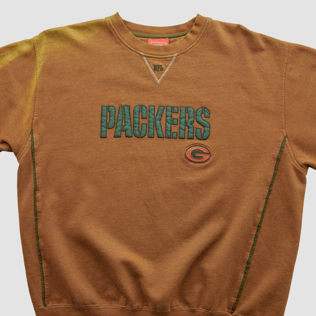Green Bay Packers NFL 2000s Pullover Sweatshirt - Brown Pullover