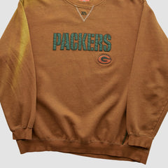 Green Bay Packers NFL 2000s Pullover Sweatshirt - Brown Pullover
