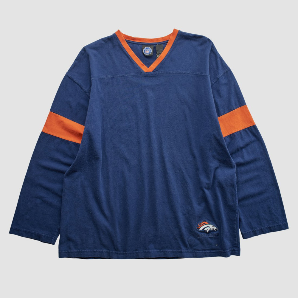 Denver Broncos NFL 2000s Long Sleeve T-shirt - Navy T-shirts