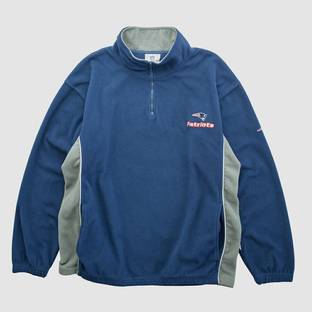 New England Patriots NFL 2000s 1/4 Zip Sweatshirt - Navy Sweatshirts