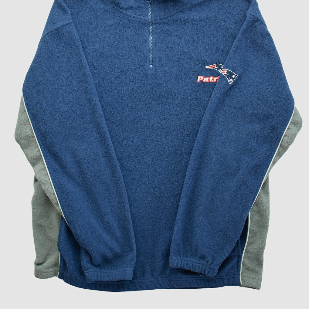 New England Patriots NFL 2000s 1/4 Zip Sweatshirt - Navy Sweatshirts