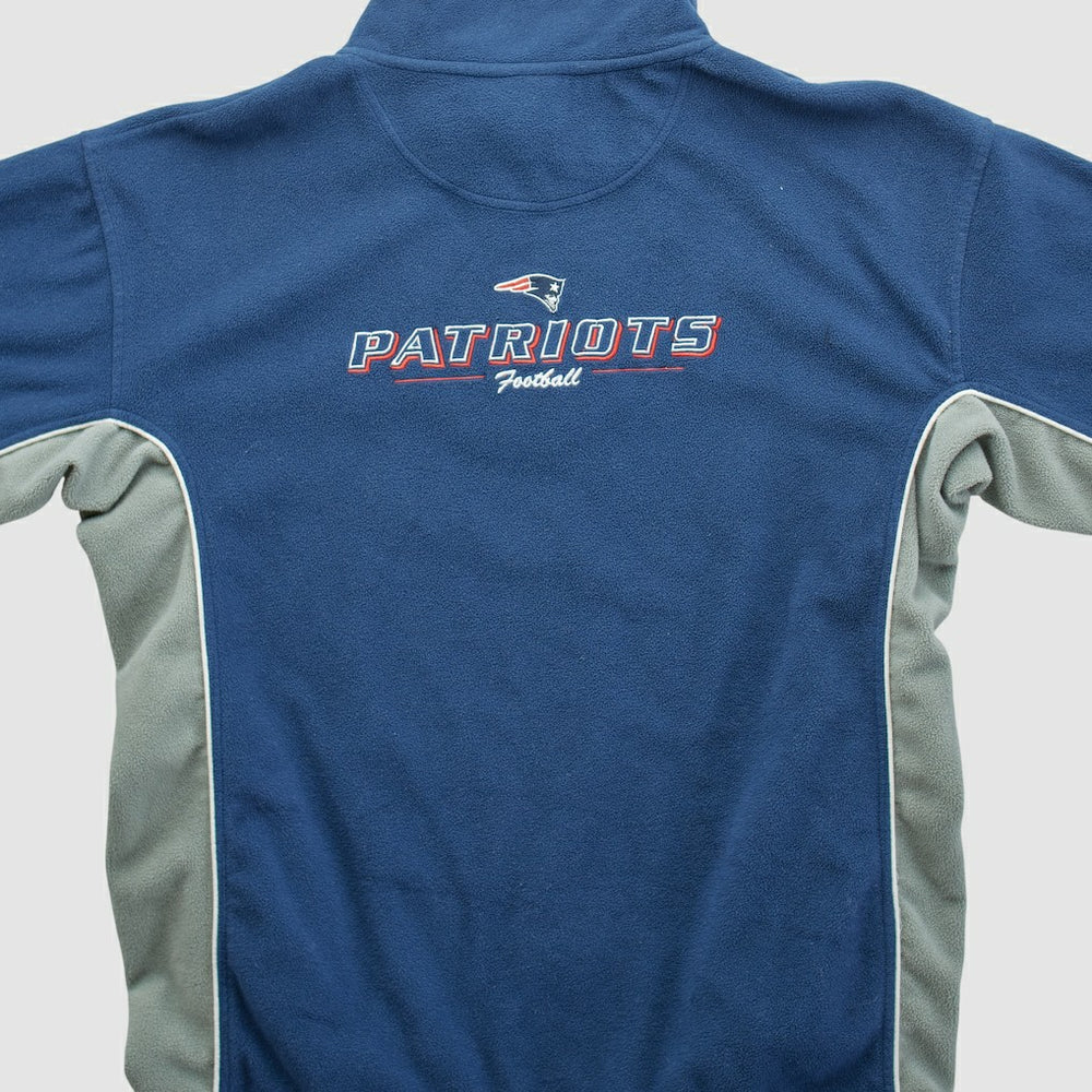 New England Patriots NFL 2000s 1/4 Zip Sweatshirt - Navy Sweatshirts