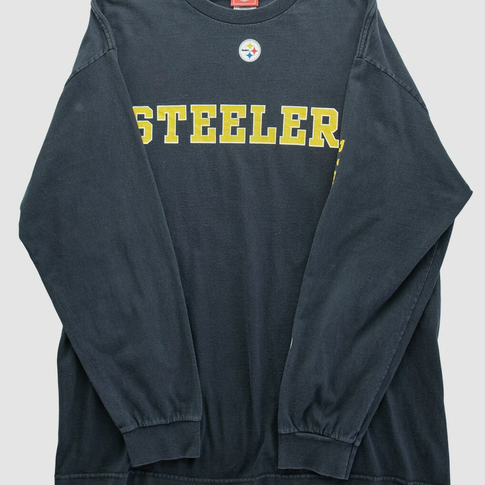 Pittsburgh Steelers NFL 2000s Long Sleeve T-shirt - Black T-shirts