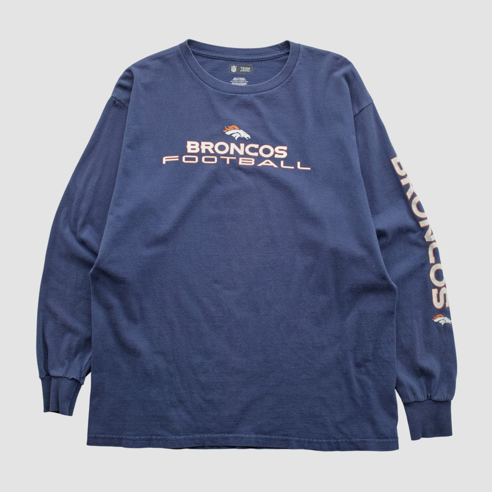 Denver Broncos NFL 2010s Long Sleeve T-shirt - Navy T-shirts