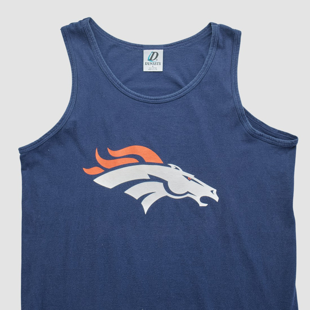 Denver Broncos Dynasty 90s Tank - Navy Tanks