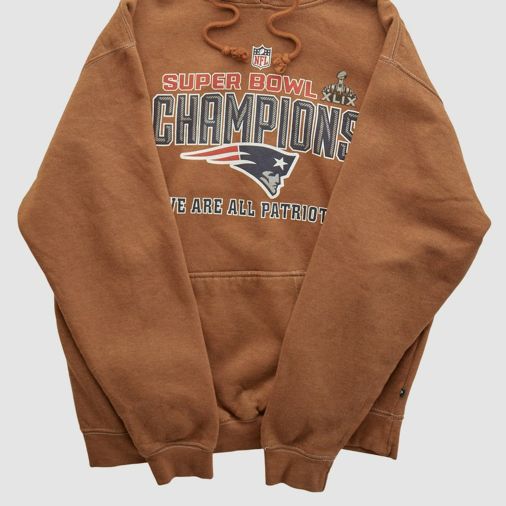 Super Bowl XLIX Pennant Sportswear 2015 Hooded Pullover Sweatshirt - Clay Pullover