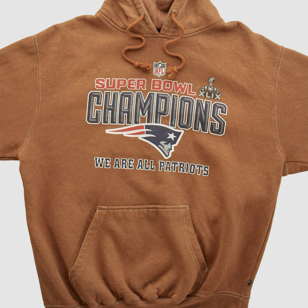 Super Bowl XLIX Pennant Sportswear 2015 Hooded Pullover Sweatshirt - Clay Pullover