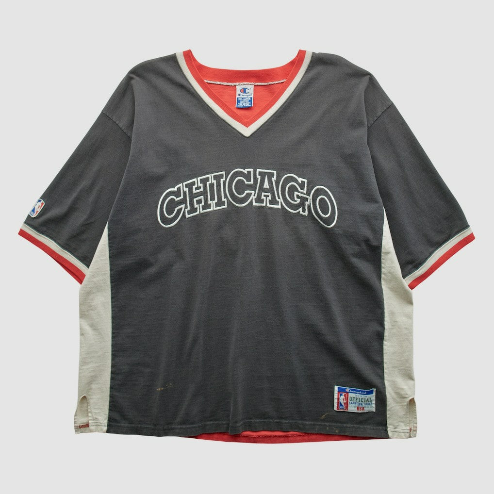 Chicago Bulls Champion 90s T-shirt Black Vintage - Vintage