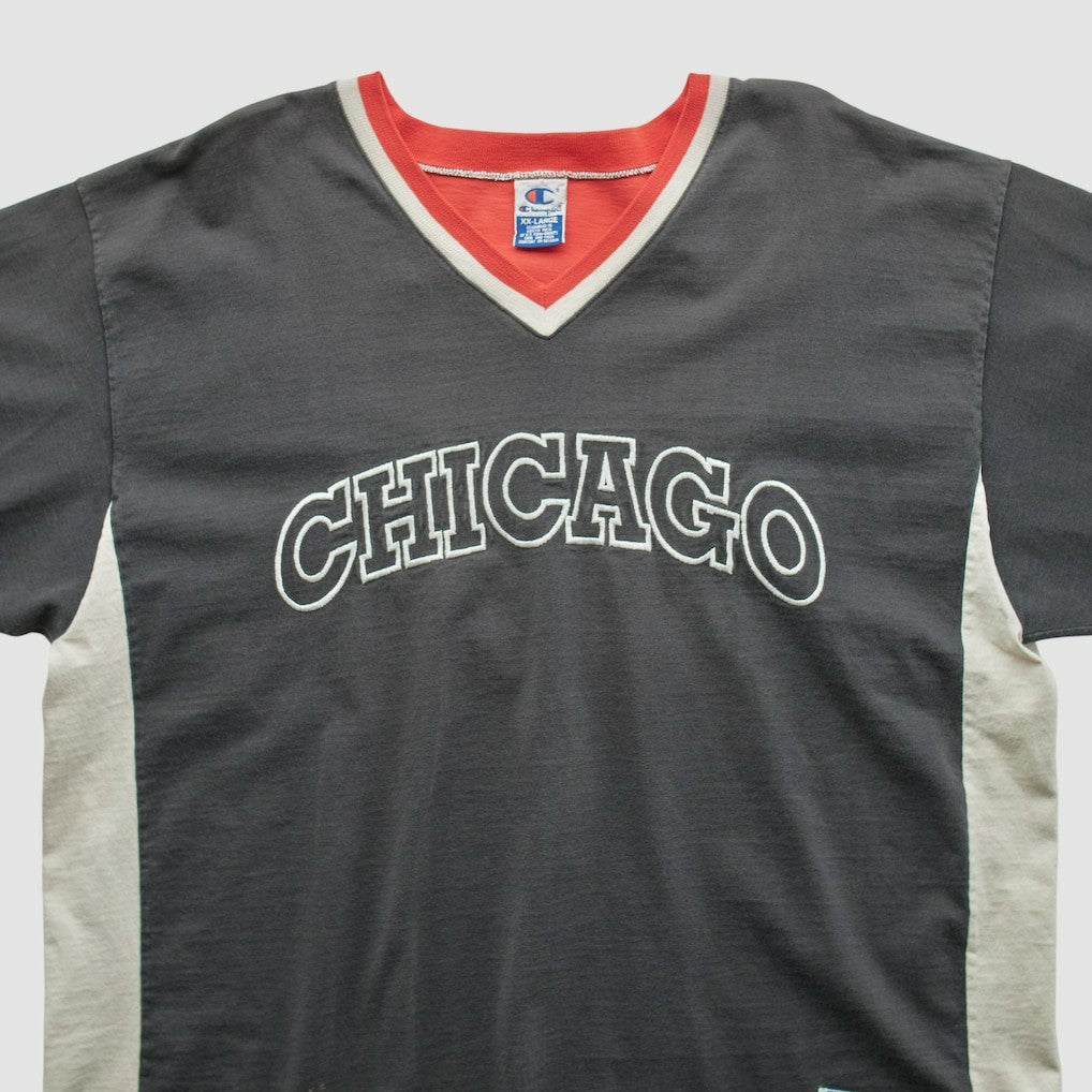 Chicago Bulls Champion 90s T-shirt Black Vintage - Vintage