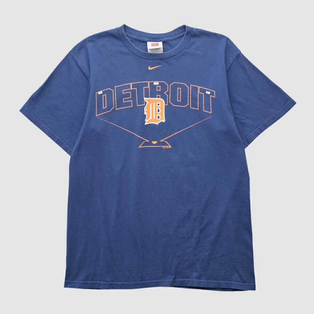 Detroit Tigers Nike 2000s T-shirt - Navy - Vintage T-shirts