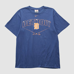 Detroit Tigers Nike 2000s T-shirt - Navy - Vintage T-shirts