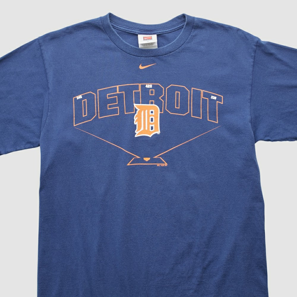Detroit Tigers Nike 2000s T-shirt - Navy - Vintage T-shirts