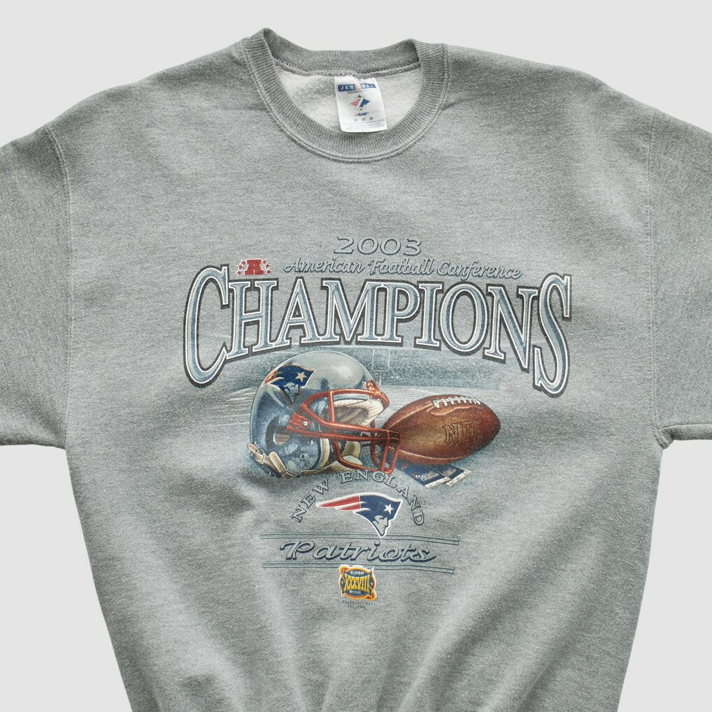 American Football Conference Jerzees 2003 Pullover Sweatshirt - Dark Heather Gray Pullover