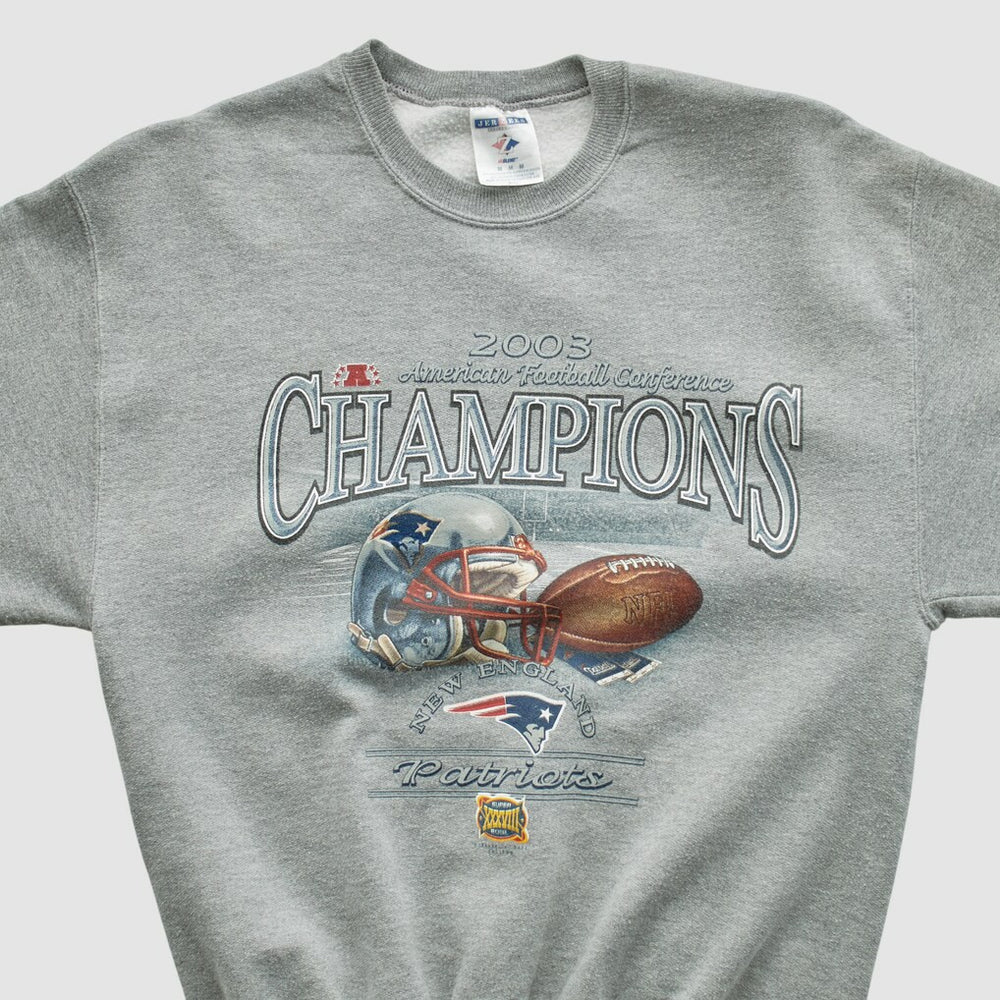 American Football Conference Jerzees 2003 Pullover Sweatshirt - Dark Heather Gray Pullover