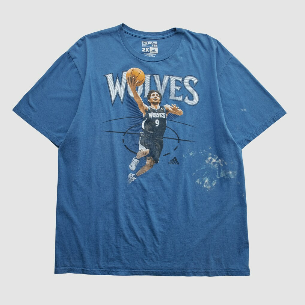 Minnesota Timberwolves 2010s T-shirt Blue Vintage - Adidas