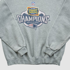Super Bowl XXXVIII Lee Apparel 2004 Pullover Sweatshirt - Heather Gray Pullover