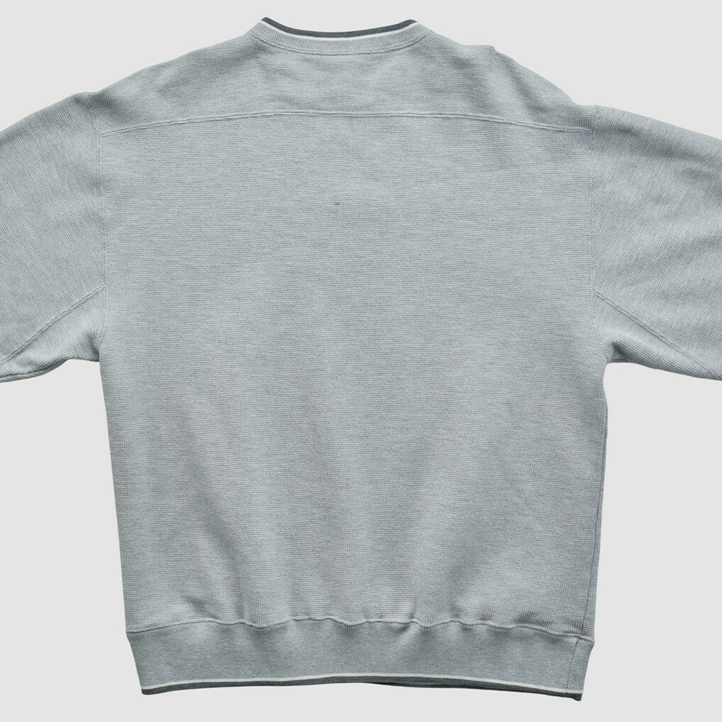 Denver Broncos Champion 2000s Pullover Sweatshirt - Heather Gray Pullover