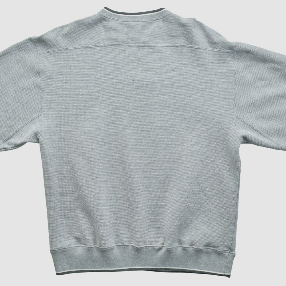 Denver Broncos Champion 2000s Pullover Sweatshirt - Heather Gray Pullover