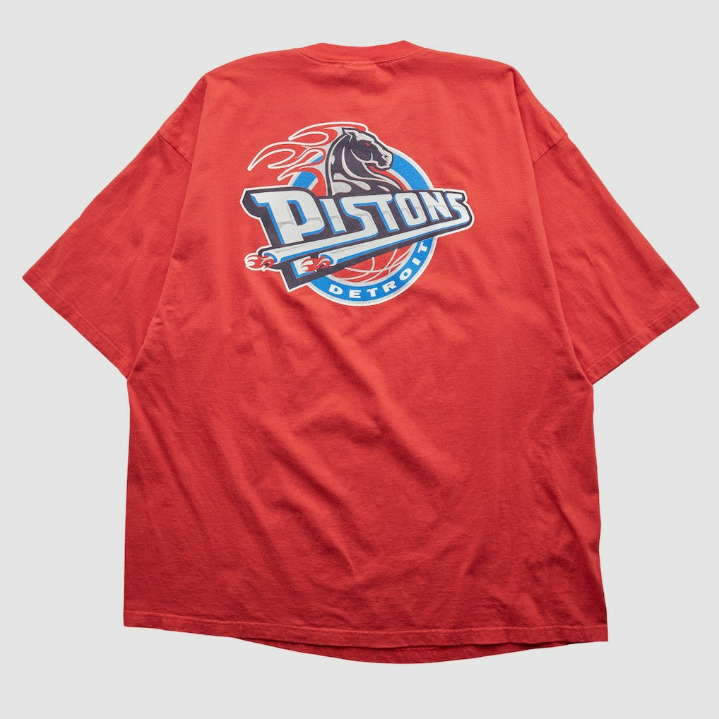 Detroit Pistons Reebok 2000s T-shirt Red Vintage - Vintage