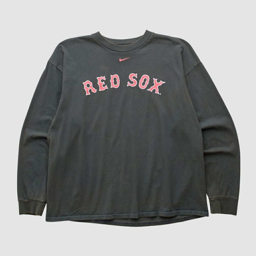 Boston Red Sox Nike 2000s Long Sleeve T-shirt - Black - Vintage T-shirts