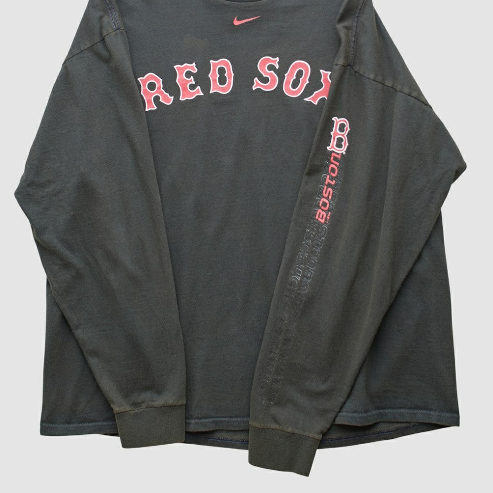 Boston Red Sox Nike 2000s Long Sleeve T-shirt - Black - Vintage T-shirts