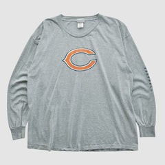 Chicago Bears NFL 2000s Long Sleeve T-shirt - Heather Gray T-shirts